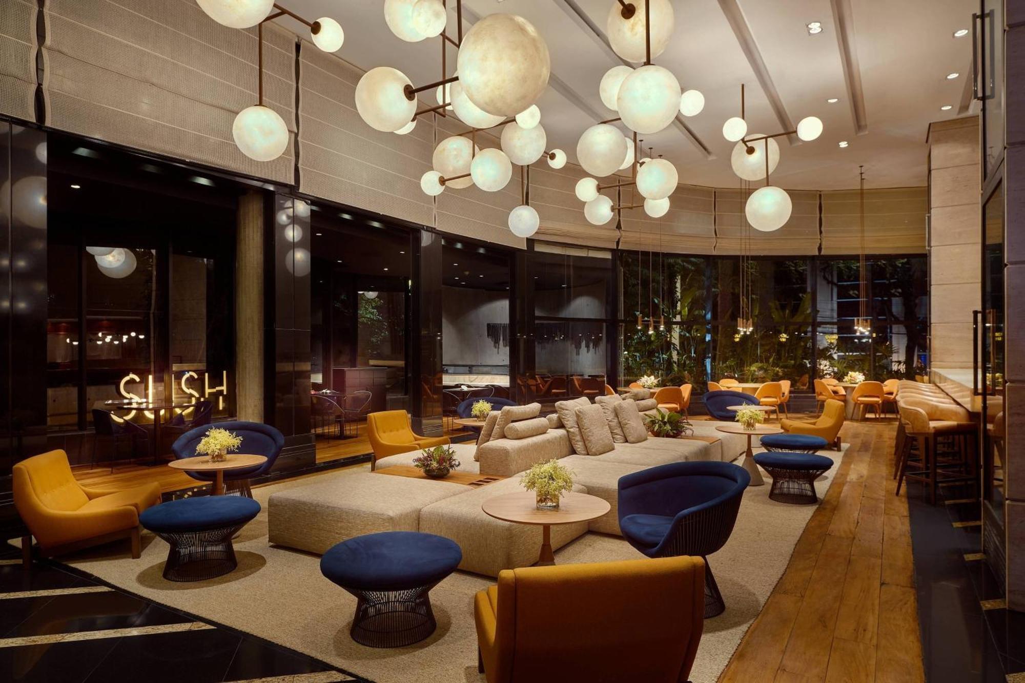 Renaissance Sao Paulo Hotel Eksteriør billede The lounge at the hotel